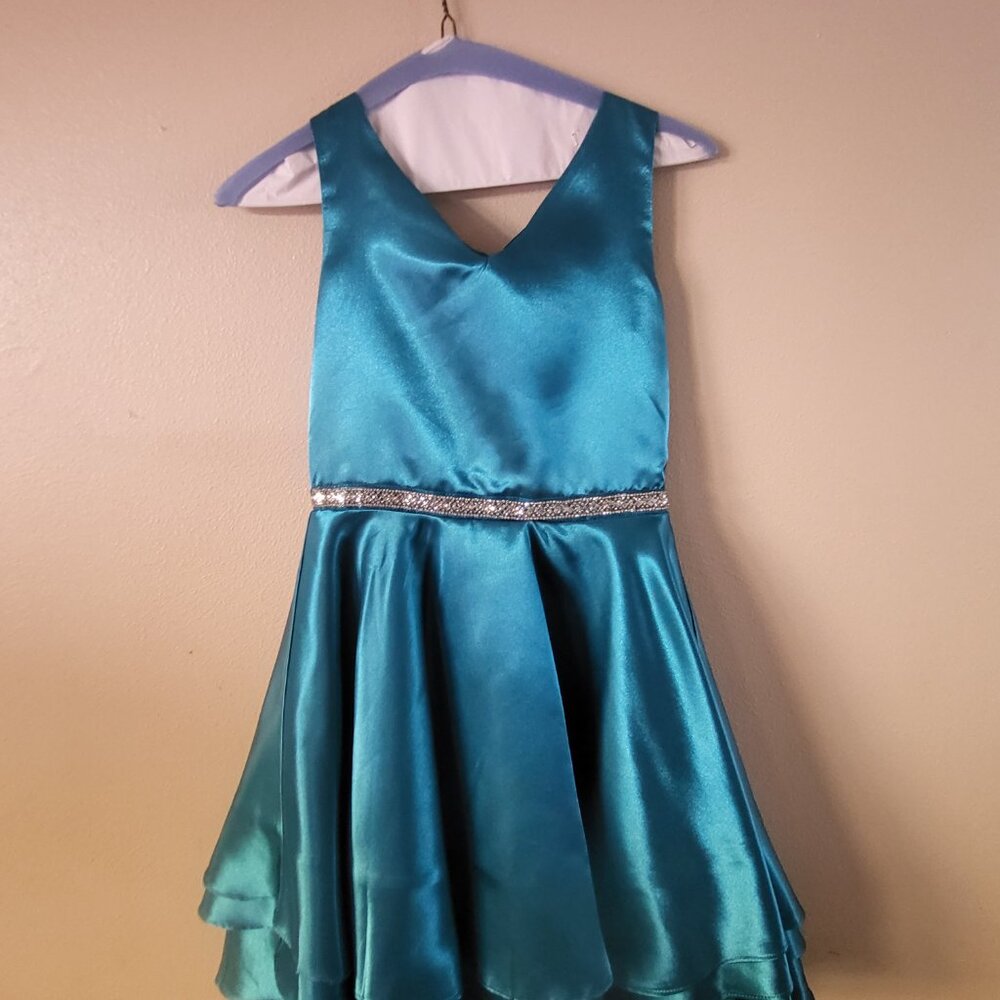 Beautiful TealDress -Girls sz 12